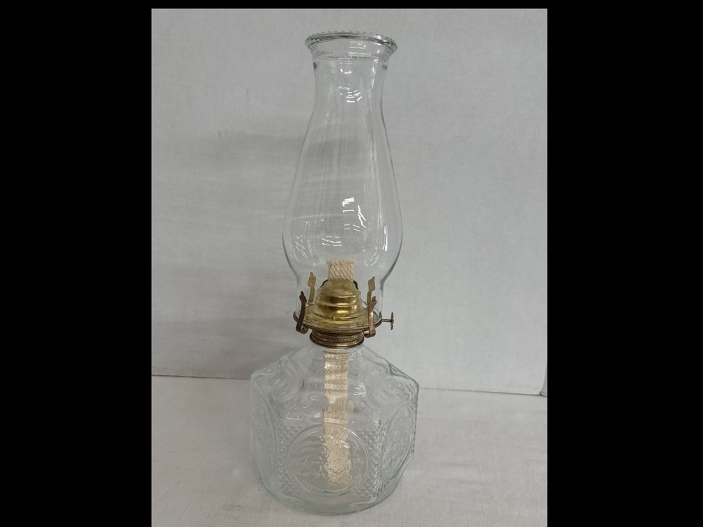 Vintage Glass Kerosene Lamp