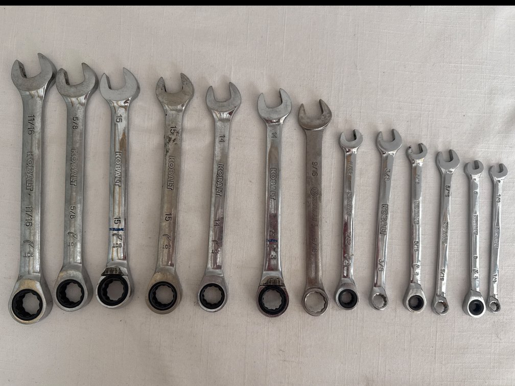 Kobalt Ratcheting Wrenches (13)