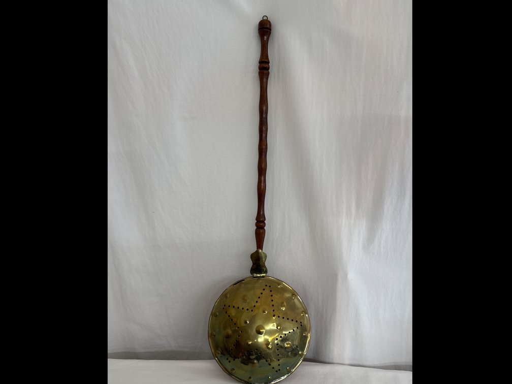 Antique Brass Bed Warmer