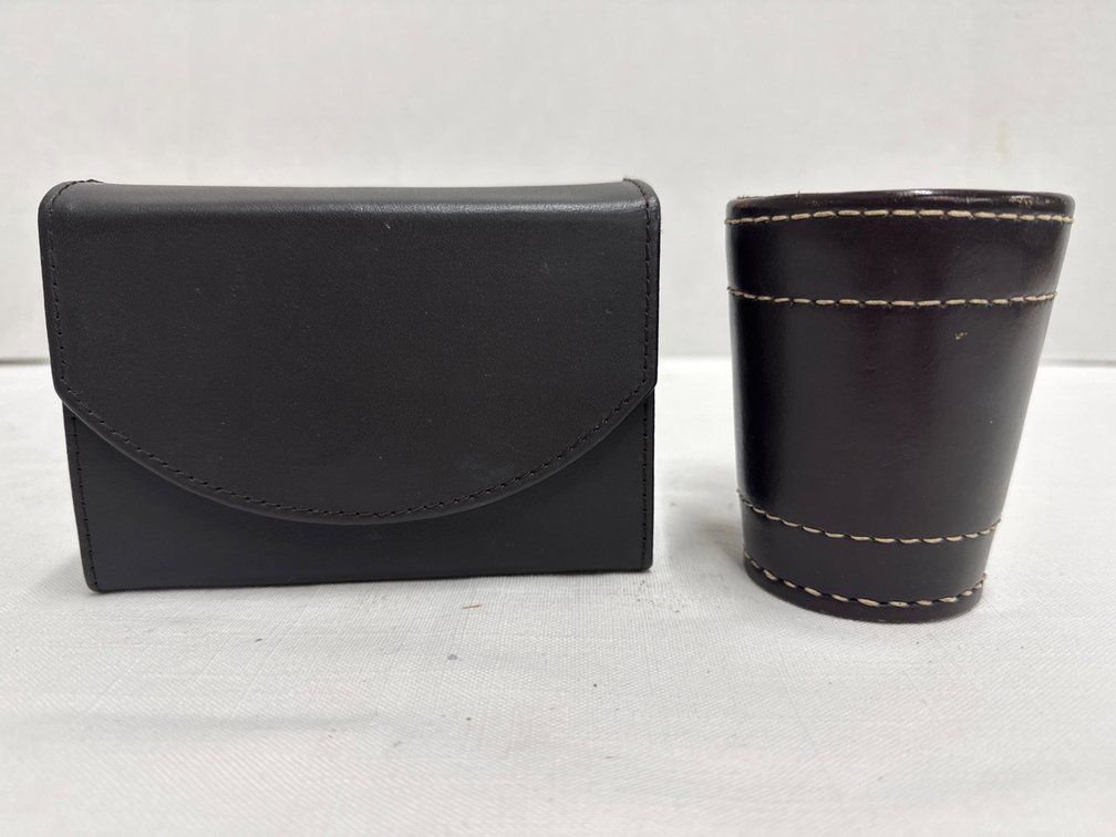 Leather Card Case & Dice Cup