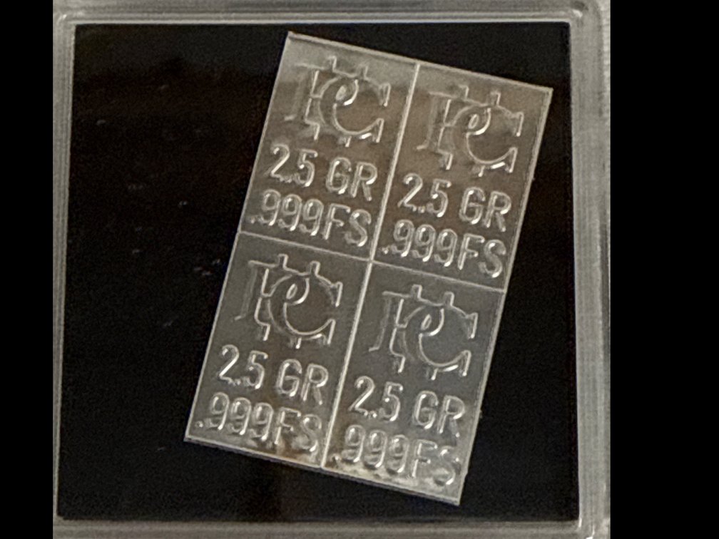 Fractional Silver Bullion Sheet