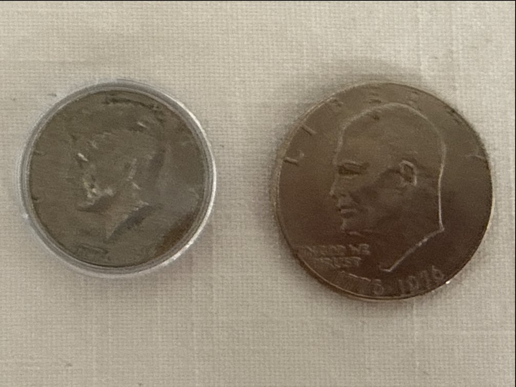 Kennedy Half Dollar & Eisenhower Dollar Coins