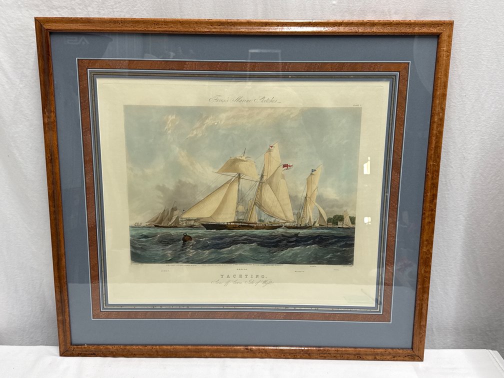 T.S. Robins Yachting Framed Print