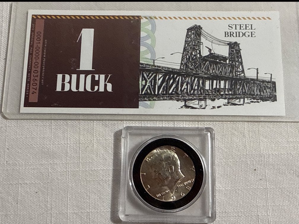 Silver Coin & Bridgetown Buck.
