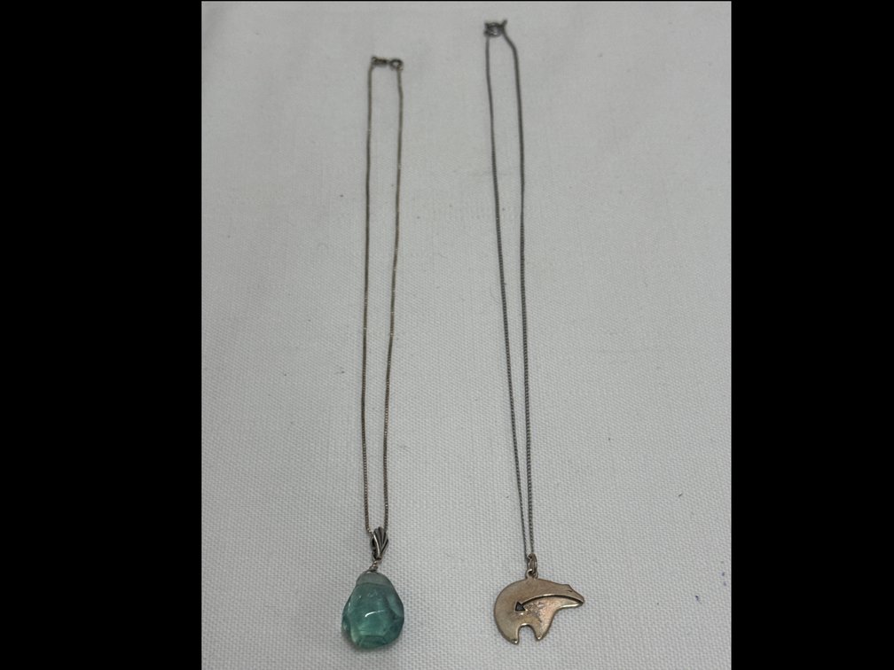 Silver Necklaces with Pendants (2)