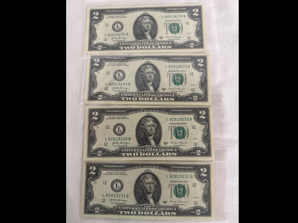 Uncirculated $2 Bills