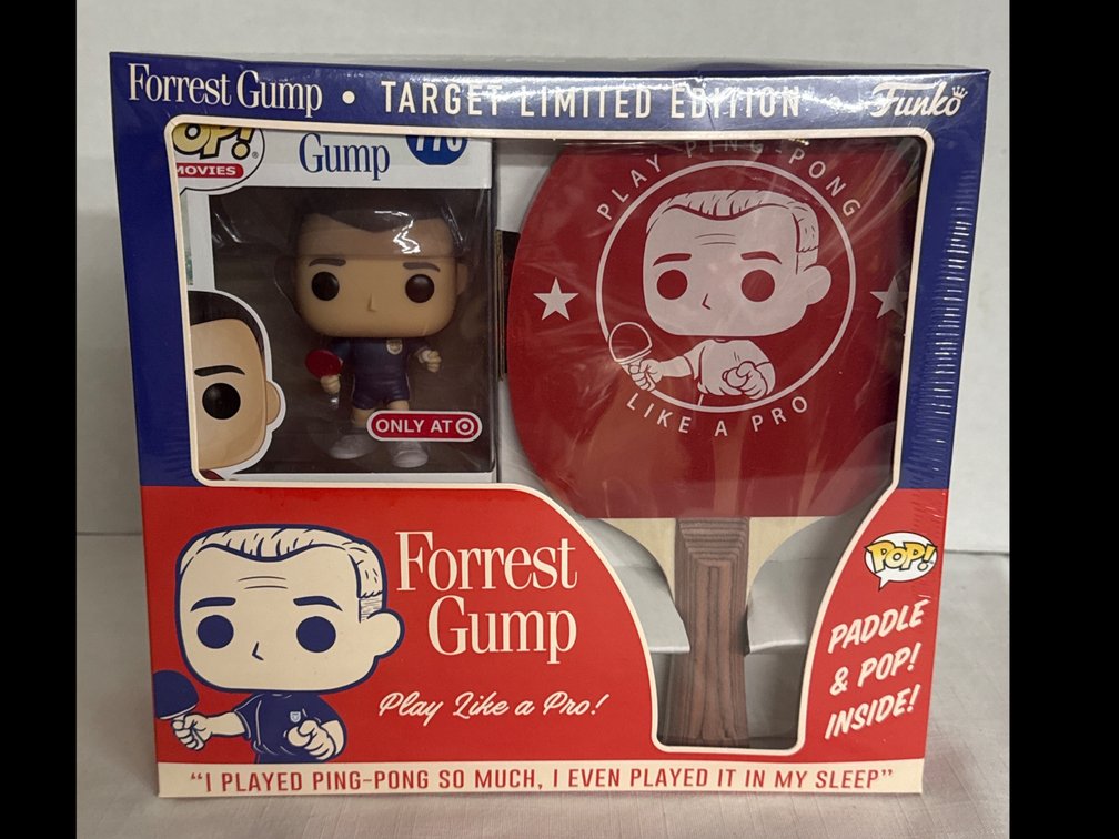 Forest Gump Funko & Ping Pong Paddle (NIB)