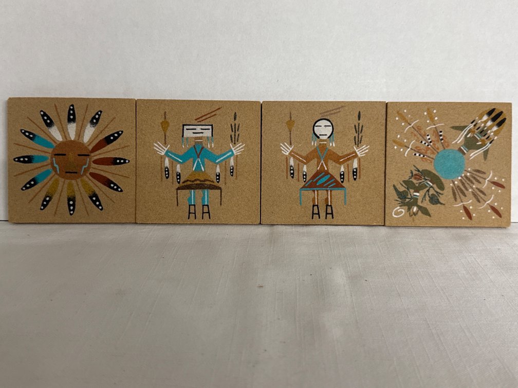 Vintage Navajo Sanding Paintings (4)