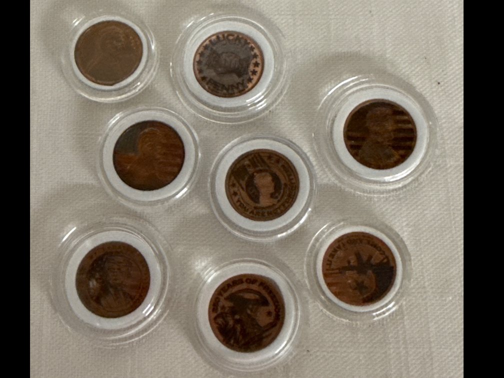 Engraved Pennies (8)