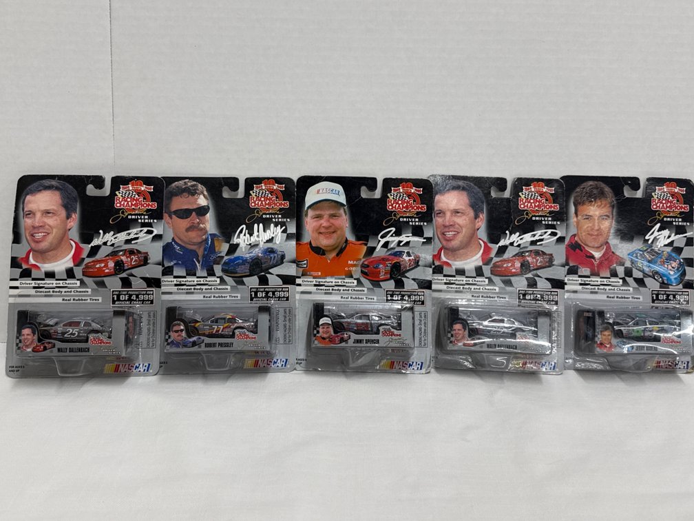 Collectable Toy Nascar Race Cars (5) (NIP)