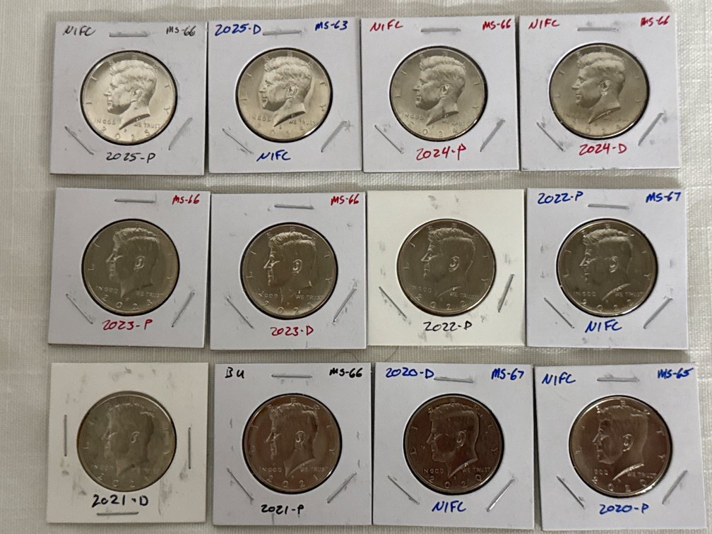 Kennedy Half-Dollars (12)
