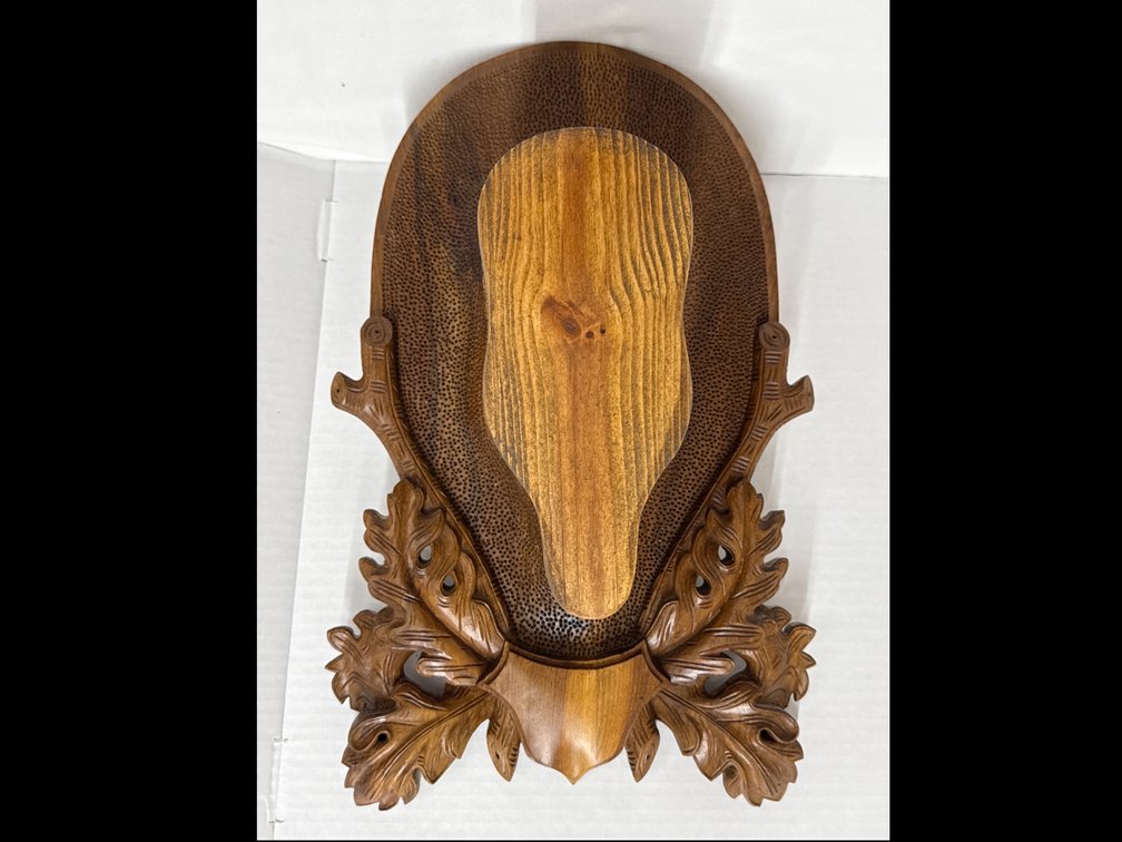 Handcrafted Wooden Trophy Mount Plaque