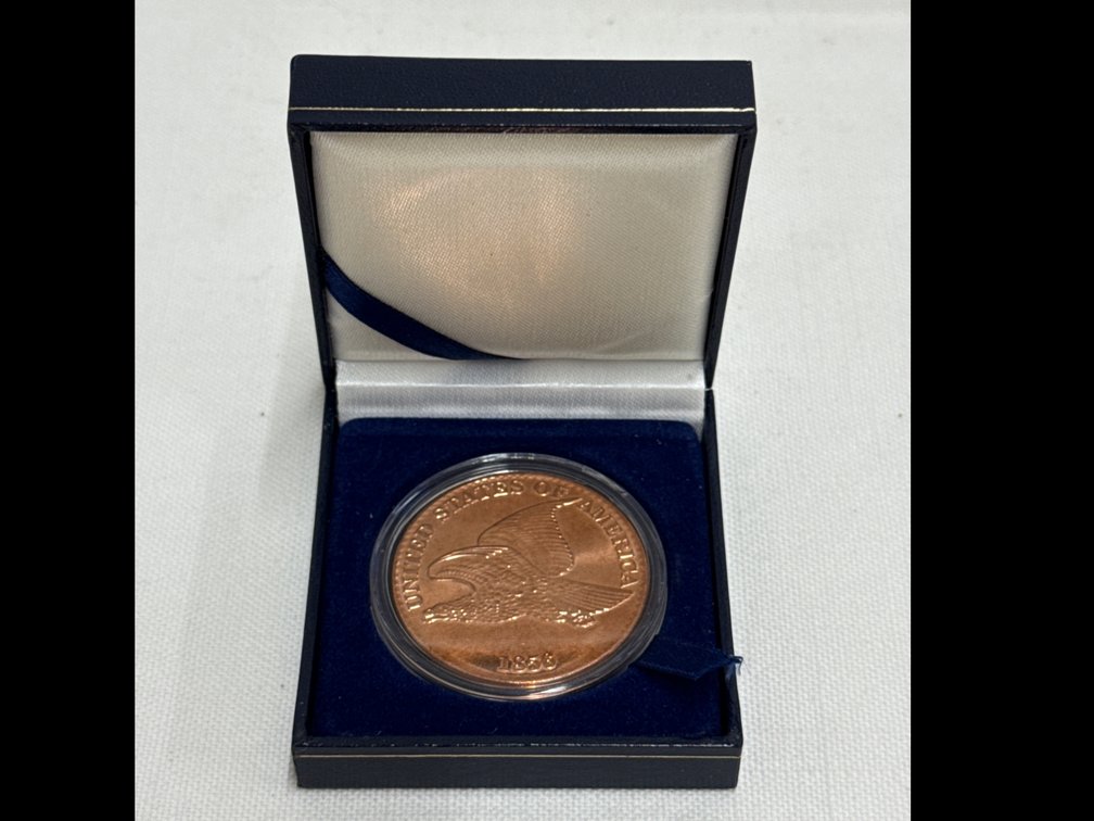 Copper One Cent in Display Box
