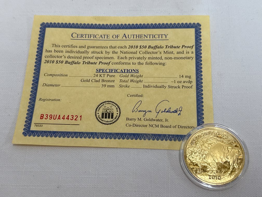 Buffalo "Tribute" Proof Coin