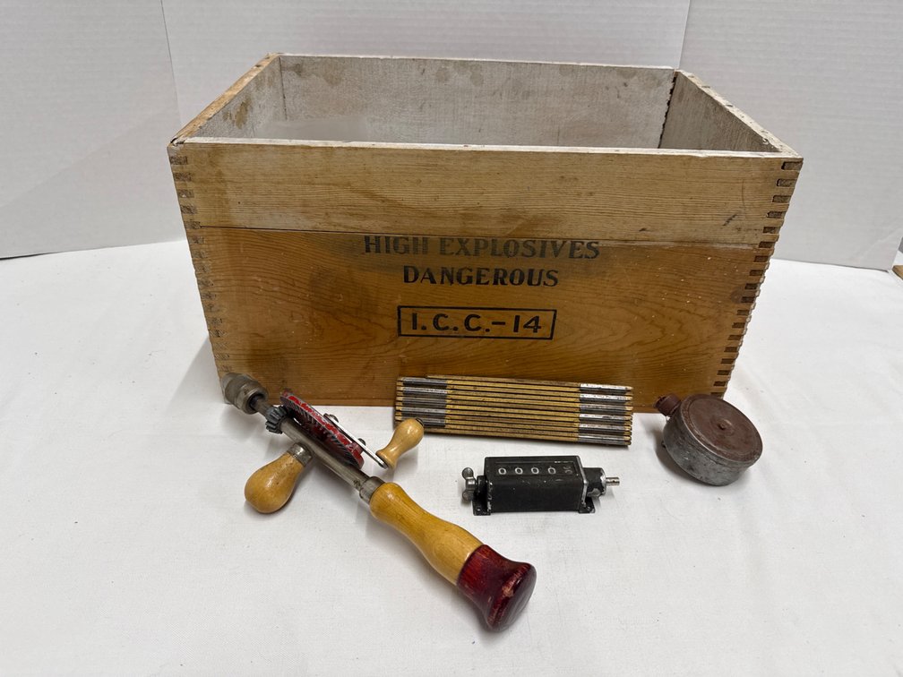 Vintage High Explosives Box with Tools