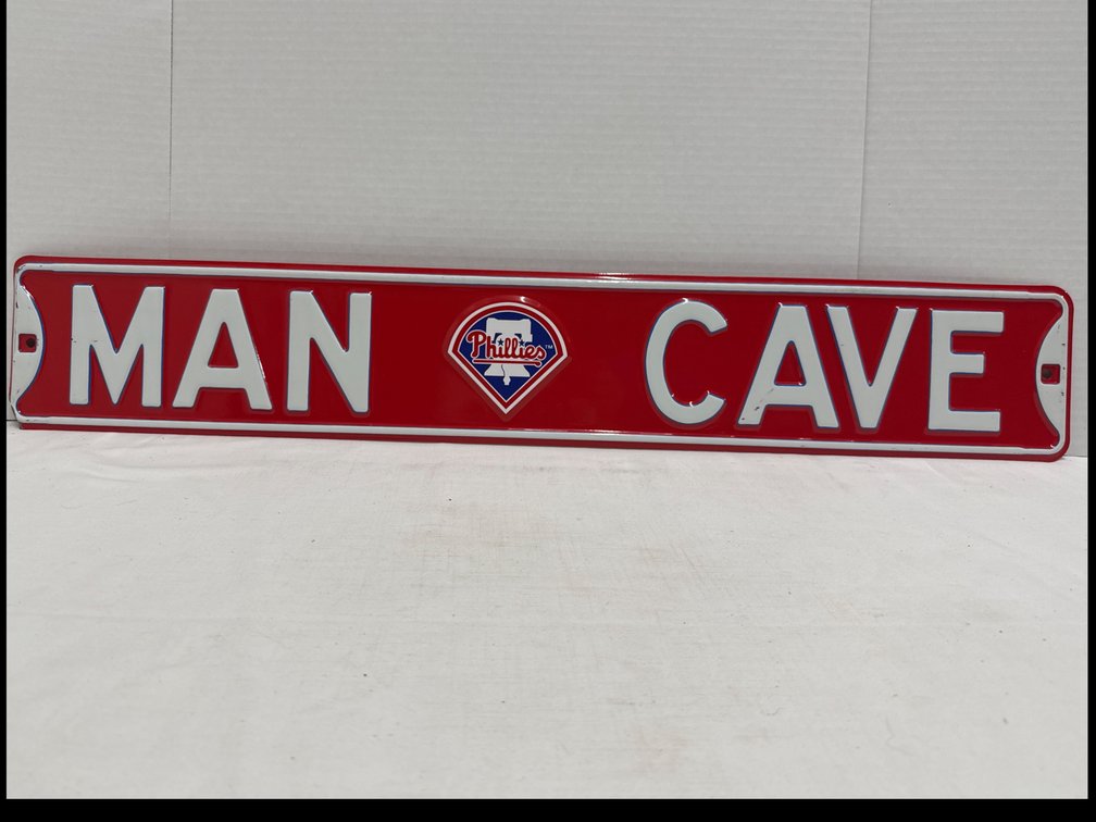 Metal “Man Cave” Phillies Sign