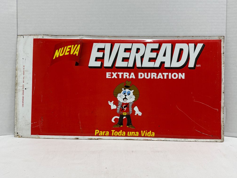 EVEREADY Metal Advertising Sign