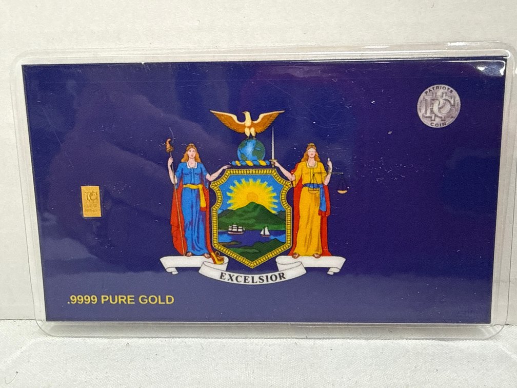 Gold (.9999) Excelsior Patriots Coin Card