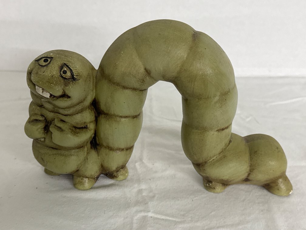 Whimsical Ceramic Garden Worm