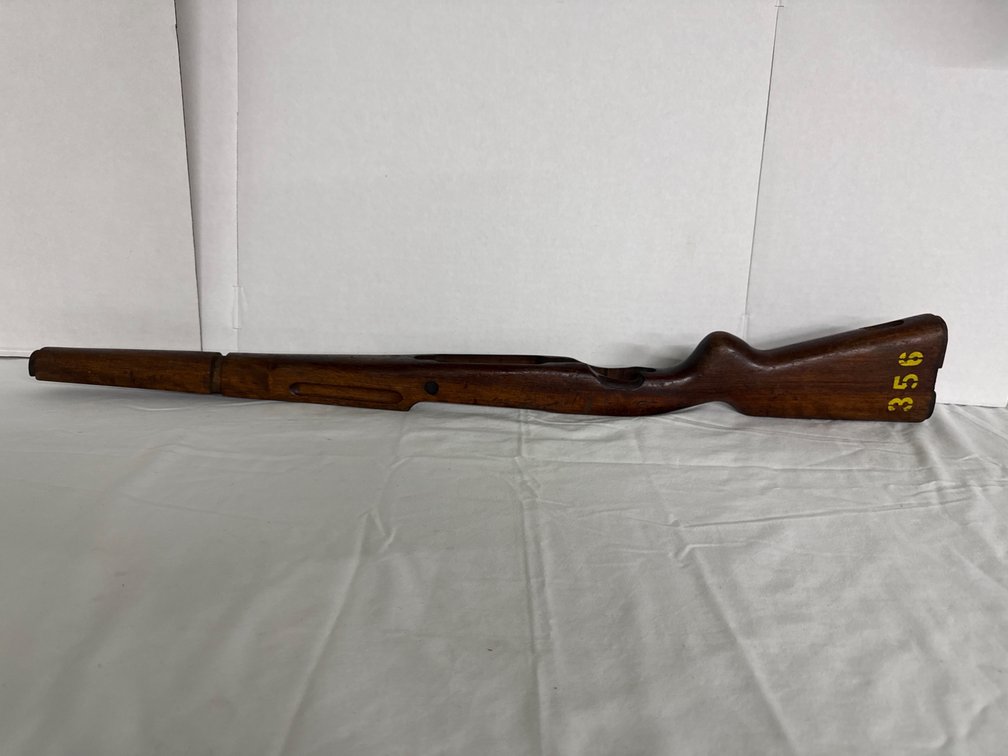Vintage Wooden Military Rifle Stock
