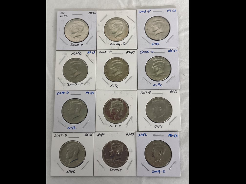 Kennedy Half Dollars (12)