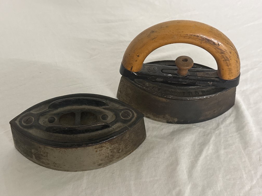 Antique Cast Iron Sad Irons (2)