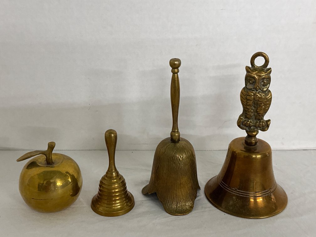 Vintage Brass Bells (4)