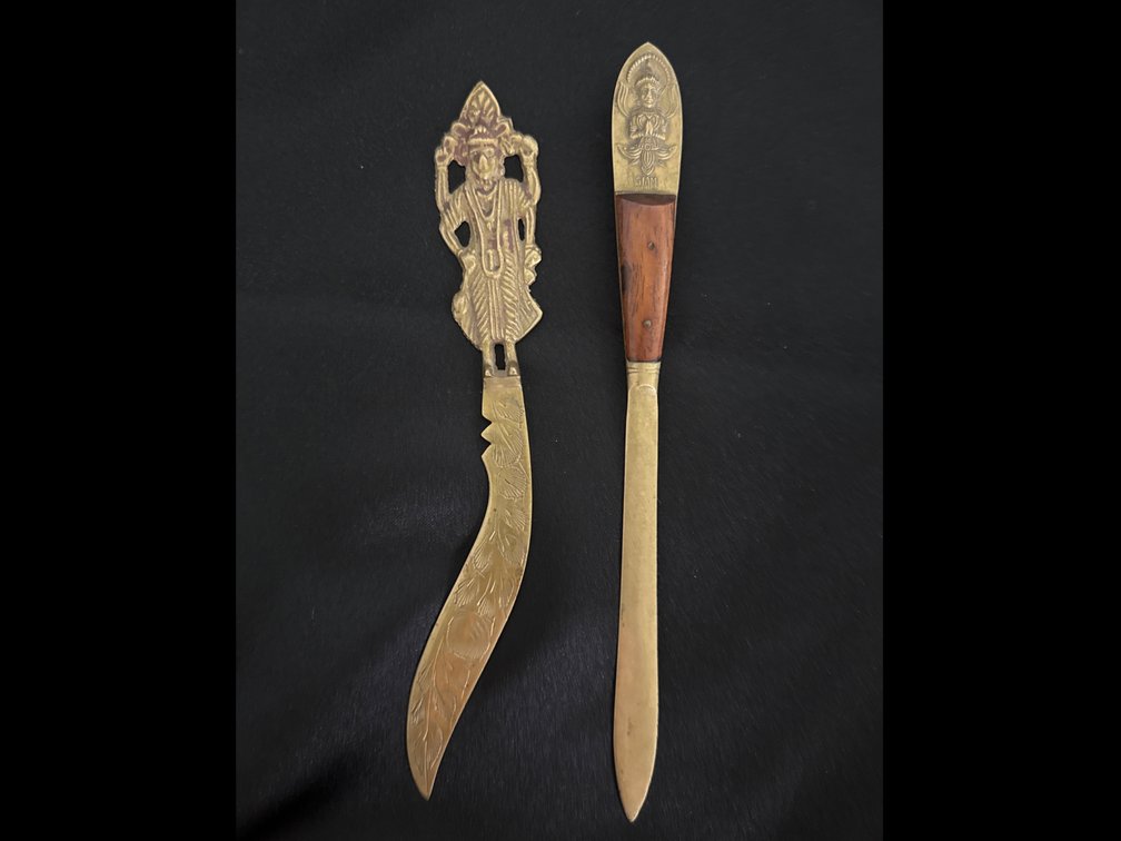 Vintage Brass Letter Openers (2)