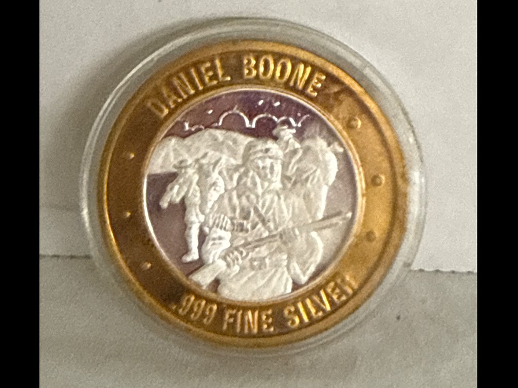 Daniel Boone .999 Silver Explorers Token