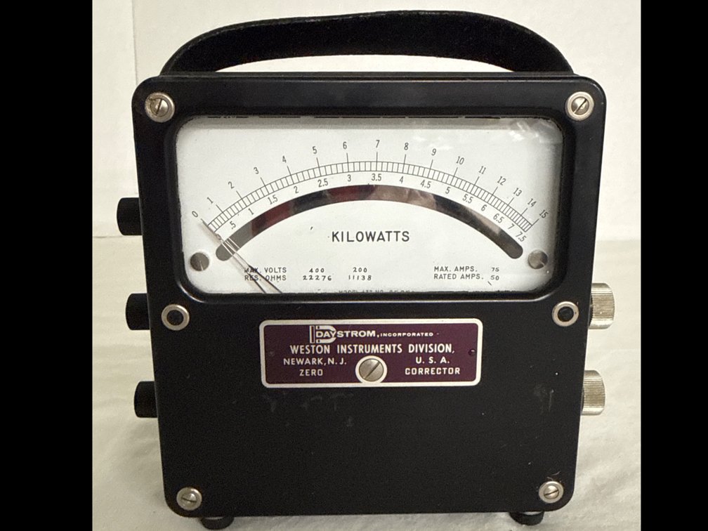 Vintage Weston Analog Meter
