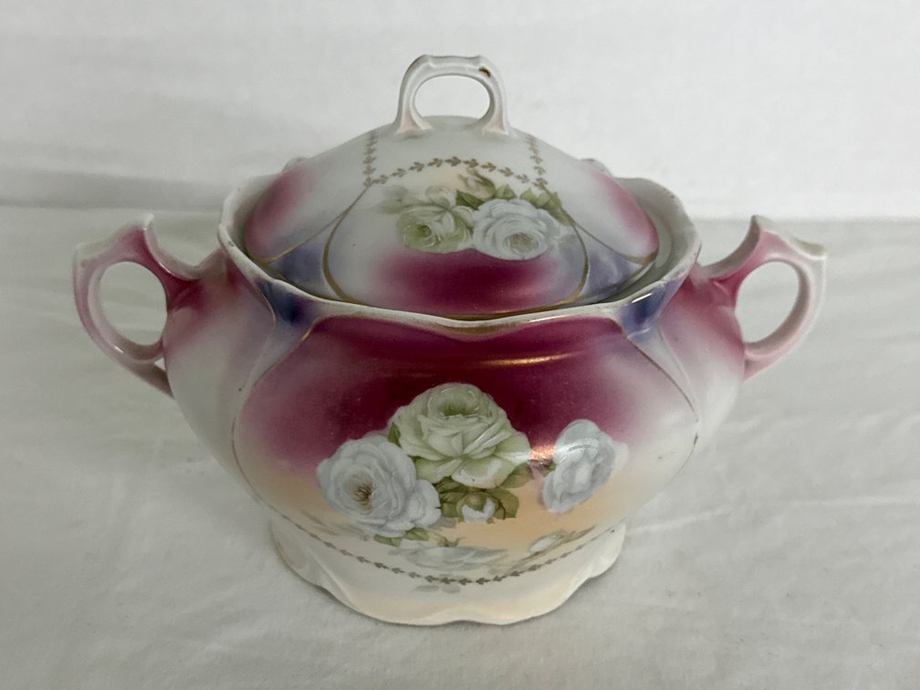 Antique Lidded Serving Bowl