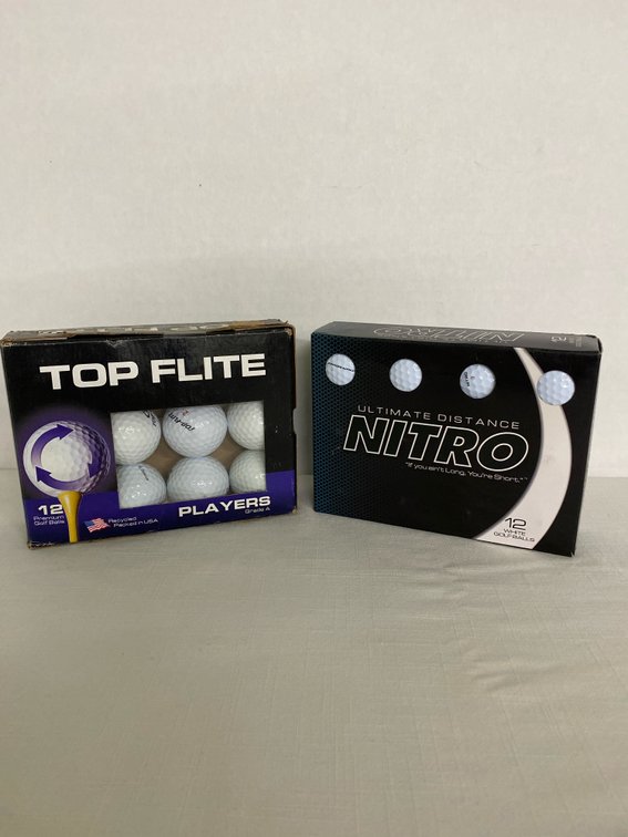 24 (NEW) Golf Balls “Top Flite & Nitro”
