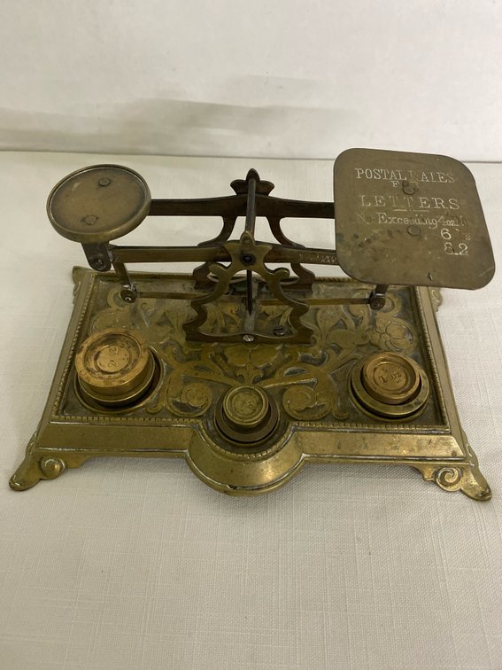Antique Brass (Victorian Era) Postage Scale