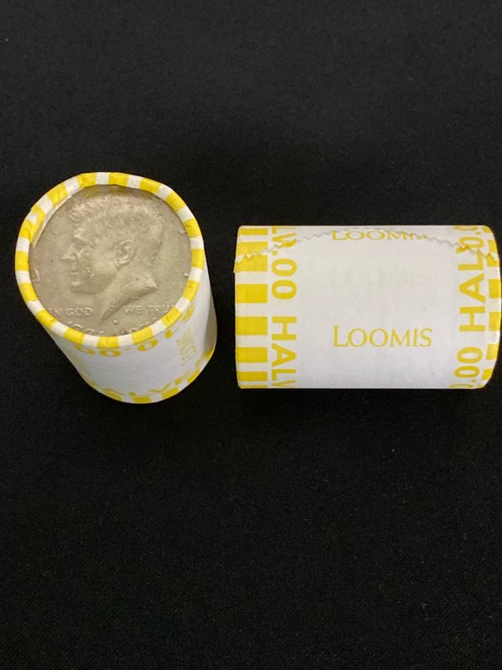 2 x Loomis Unopened ($10) Rolls of Kennedy Half-Dollars