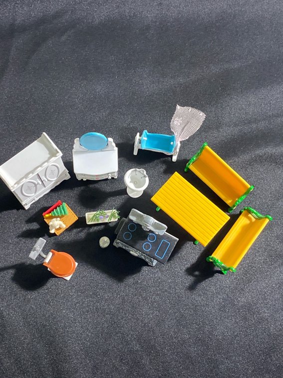 1980’s Die-Cast Mattel “The Littles” Doll House Furniture