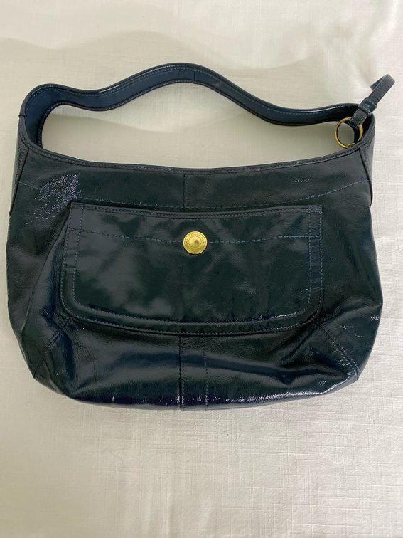 Coach Hand Bag (Green) Leather