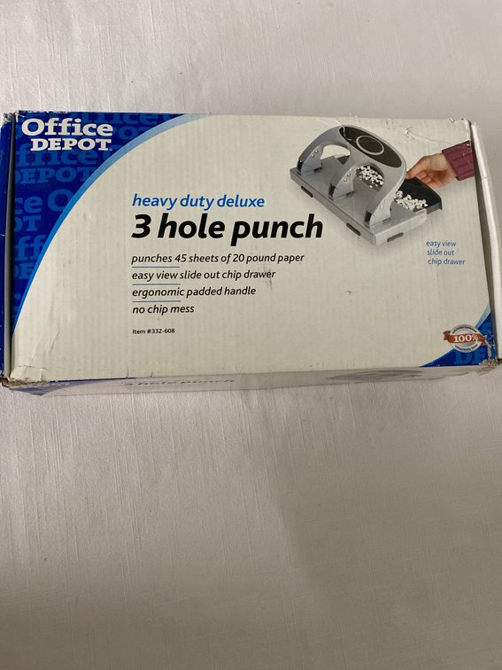 3 Hole Metal Punch (Like New…In-Box)