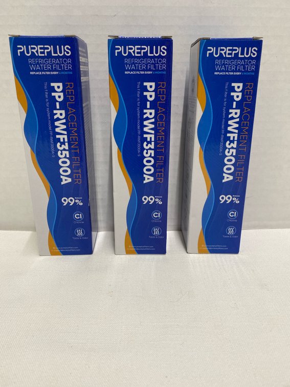 (3) Replacement Pureplus Water Filters (New)