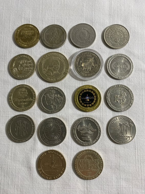 (18) Collection of Vintage Gaming Tokens