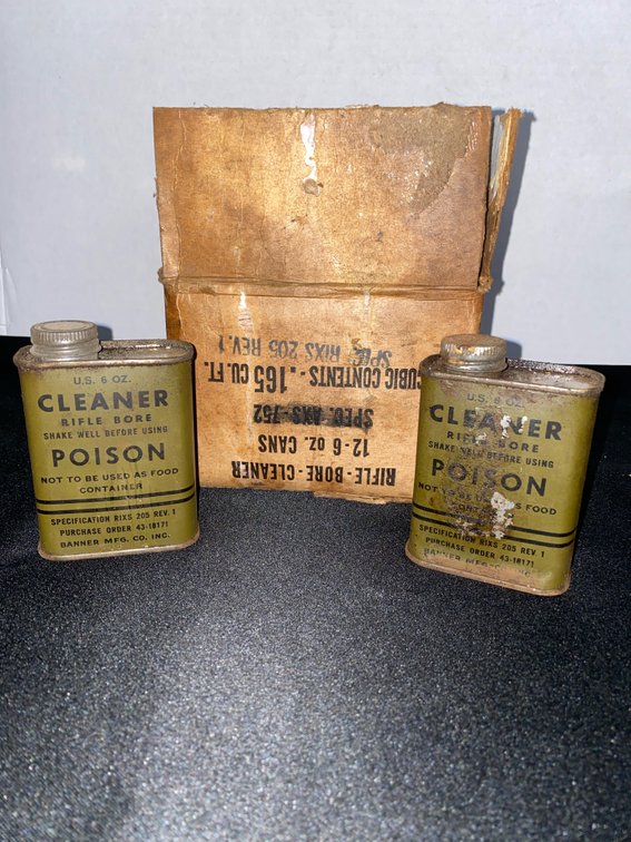 WWII Era FULL Case (12 x 6-Oz Cans) Rife Bore Cleaner