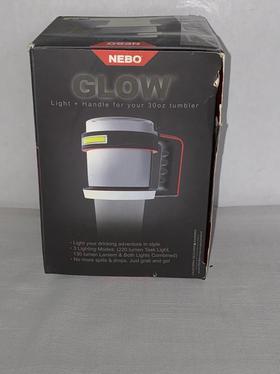 NEW IN BOX… Nebo Glow Light & Handle for Your 30-Oz Tumbler