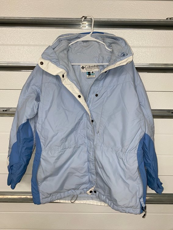 Columbia (Women’s Lg) Sportswear Company Hooded 3-in-1 Fleeced Lined with Removable Shell Snow Jacket