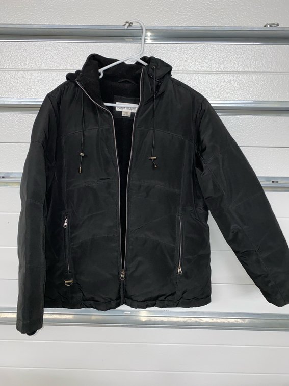 Marvin Richards (Women’s Small) Black Fleece Lined Full-Zip Hooded Snow Jacket (Like New)
