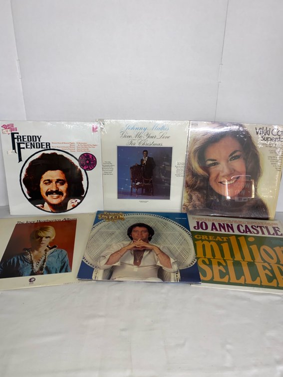 (6) VINTAGE Vinyl LP Records