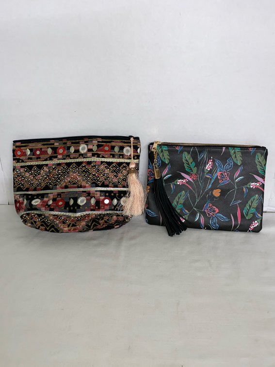 (2) Like NEW… Clutch Pouch/Make-Up Purses