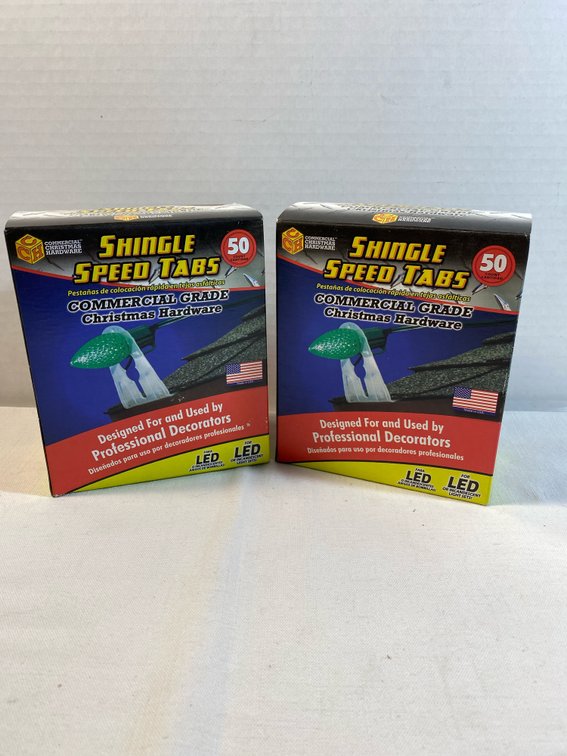 NEW…(2) Boxes Shingle Speed Tabs (Commercial Grade) Holiday Light Holders