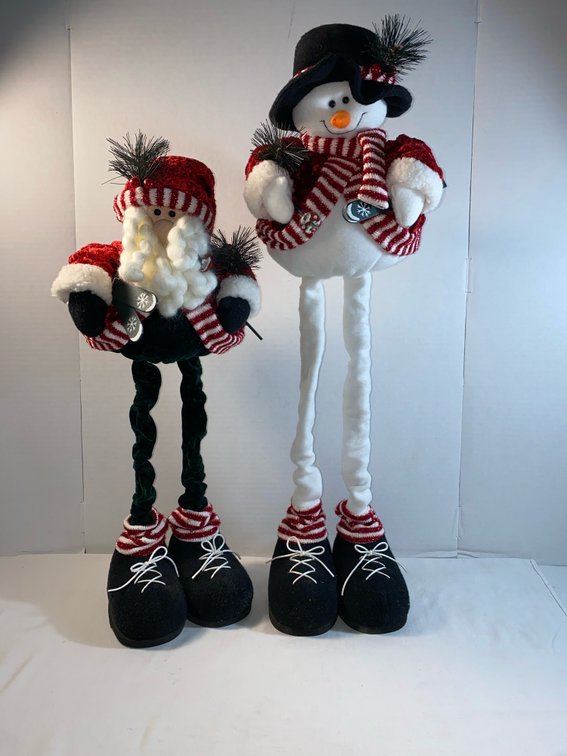 TALL…Standing (Weighted Feet) Santa Claus & Snowman
