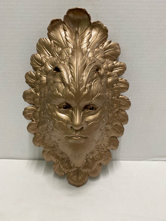 Green Man “Presence of Carnevale” Wall Hanging (Heavy Plaster Cast)