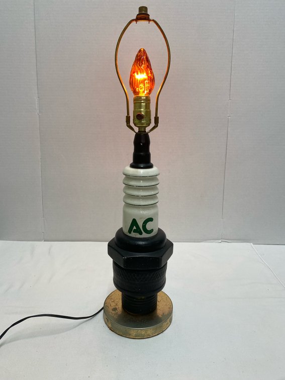 RARE 1960’s AC Spark Plug Auto Store Display Lamp