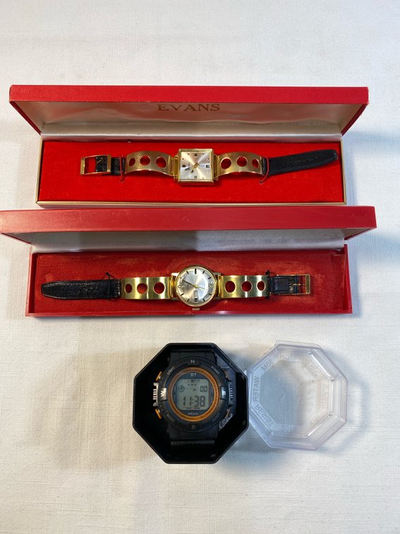 (3) NEW… Old Stock Watches in Cases